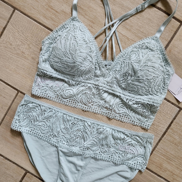 Lace Bralette + Underwear Set, Auden™ BRAND NEW cottagecore fairycore delicate - Picture 8 of 16